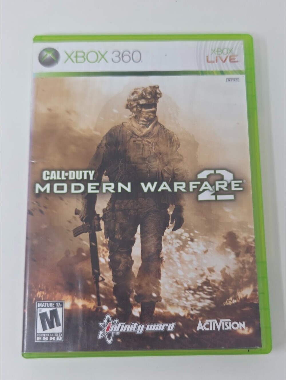 Call of Duty Modern Warfare 2 Xbox 360 Game Disc Case Manual Activision